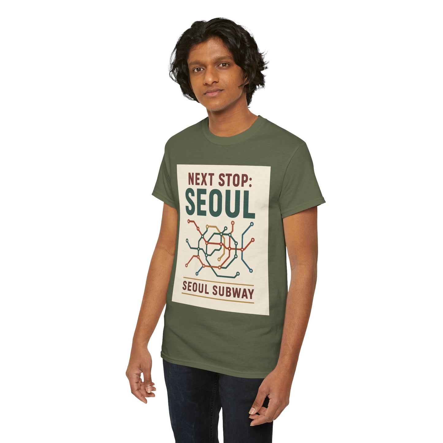 Seoul Metro Graphic Tee - Korean Travel Shirt