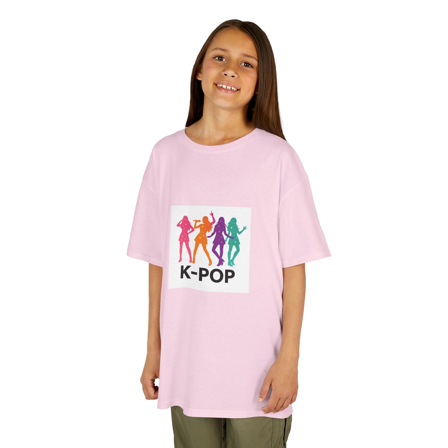 K-Pop Kids Tee, Fun Youth Shirt, Colorful Graphic Tee, Trendy Kids Apparel, Perfect Gift for Music Lovers