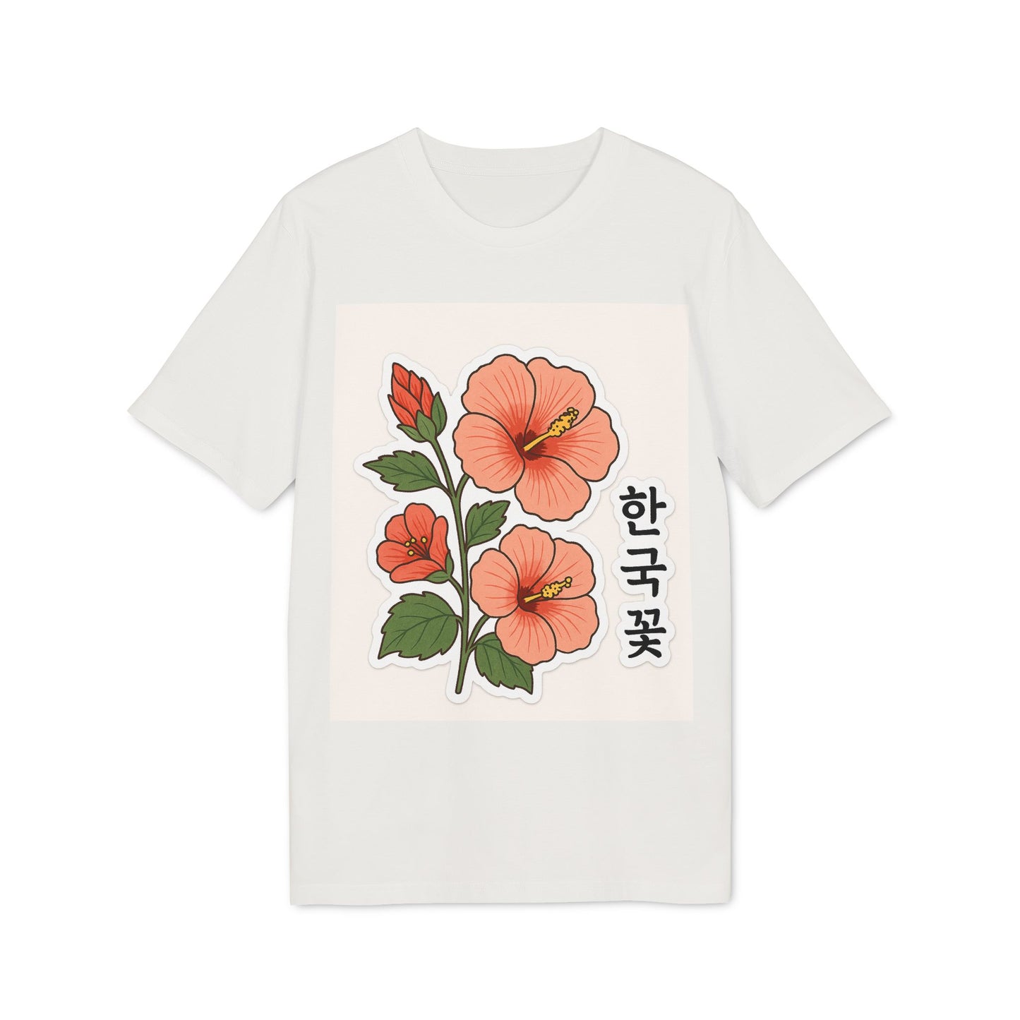 Floral Korean Graphic T-Shirt | Unisex Casual Wear | Perfect for Summer, Gifts, Streetwear, Everyday Style