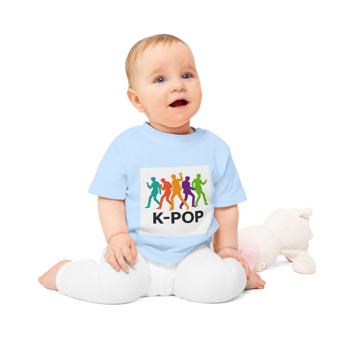 K-Pop Baby T-Shirt, Cute Infant Tee for Music Lovers, Newborn Gift, Baby Shower Present, Toddler Clothes, Kids Fashion