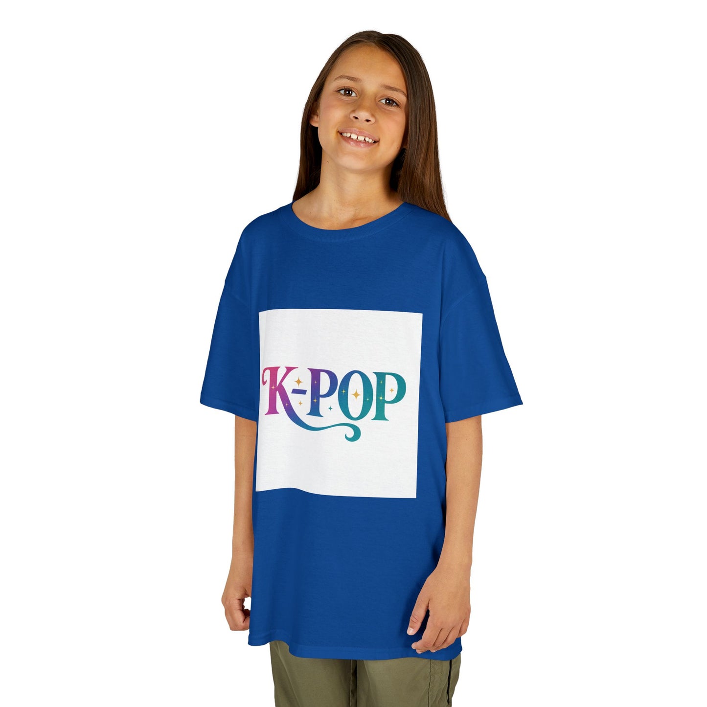 K-Pop Kids Cotton Tee, Perfect Gift for Young Fans, Birthday Present, Schoolwear, Casual Fashion, Music Lovers