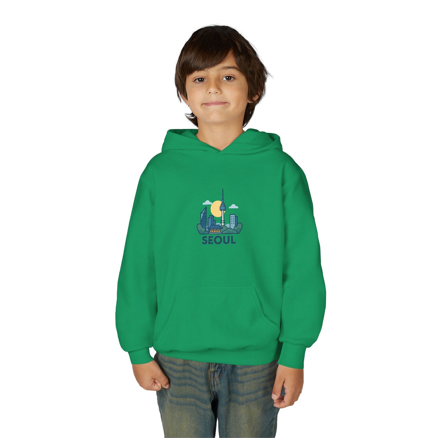 Seoul, World Cityscape Youth Hoodie - Travel Lovers Gift, Cozy Sweatshirt for Teens, Urban Fashion, Vacation Vibes, Gifts for Adventurers