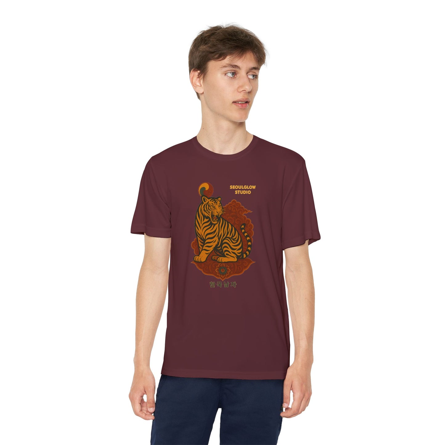 Korean Tiger Graphic Tee | Sporty Style, Trendy Apparel, Perfect for Kids, Casual Outings, Birthday Gifts, Summer Wear