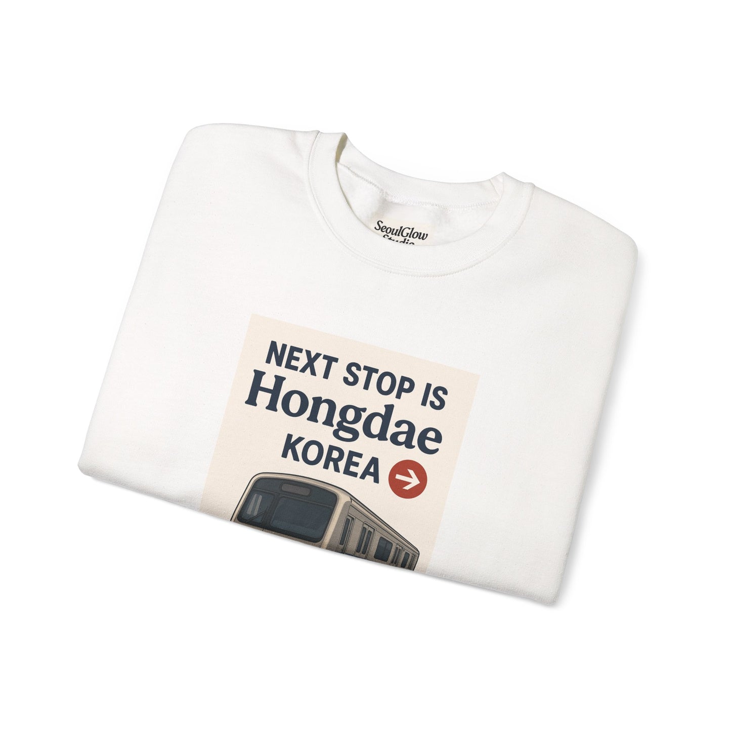 Travel Seoul Crewneck - Next Stop Hongdae