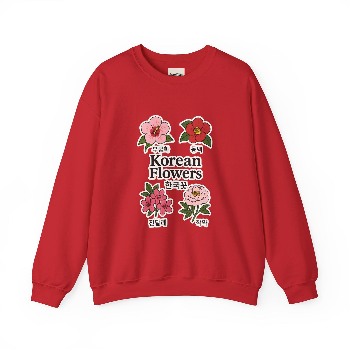 Korean Flowers Unisex Crewneck - Spring Wear