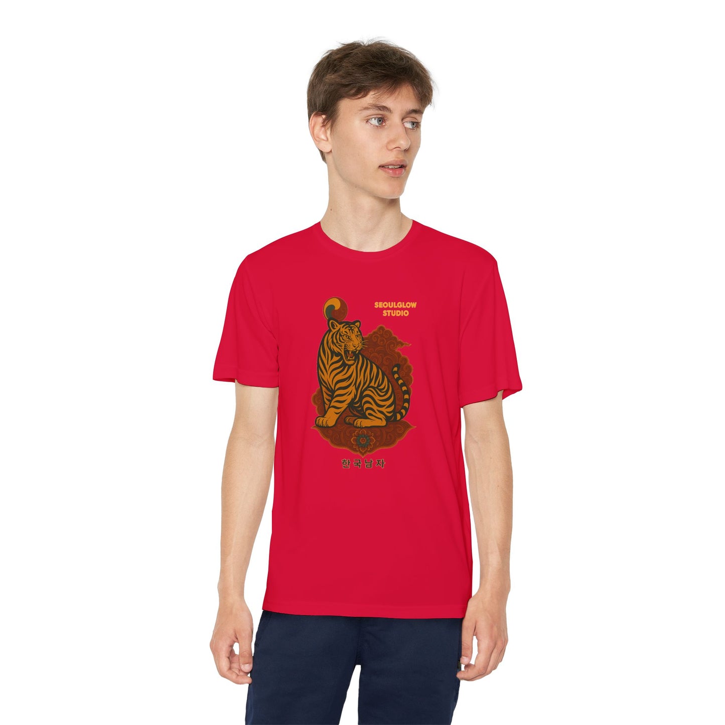 Korean Tiger Graphic Tee | Sporty Style, Trendy Apparel, Perfect for Kids, Casual Outings, Birthday Gifts, Summer Wear