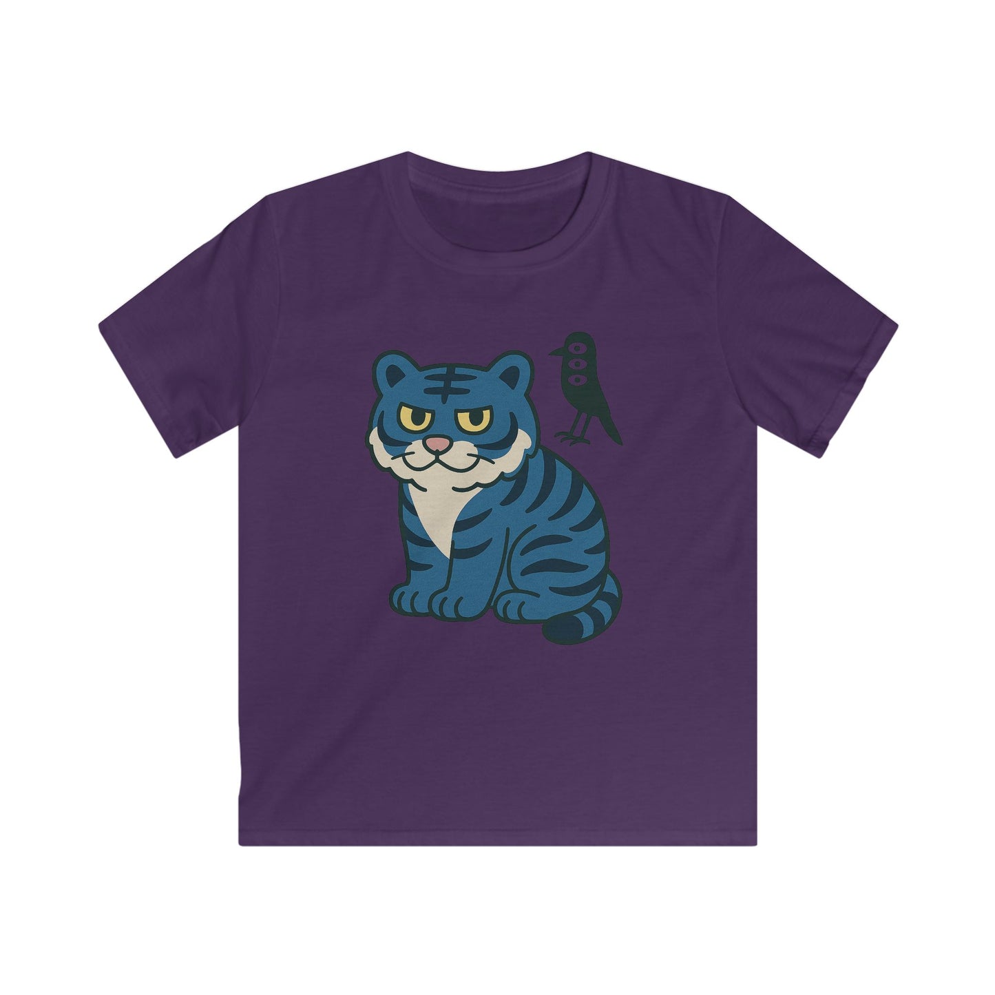 EU : Cute Tiger Kids Tee - Animal Lover Gift