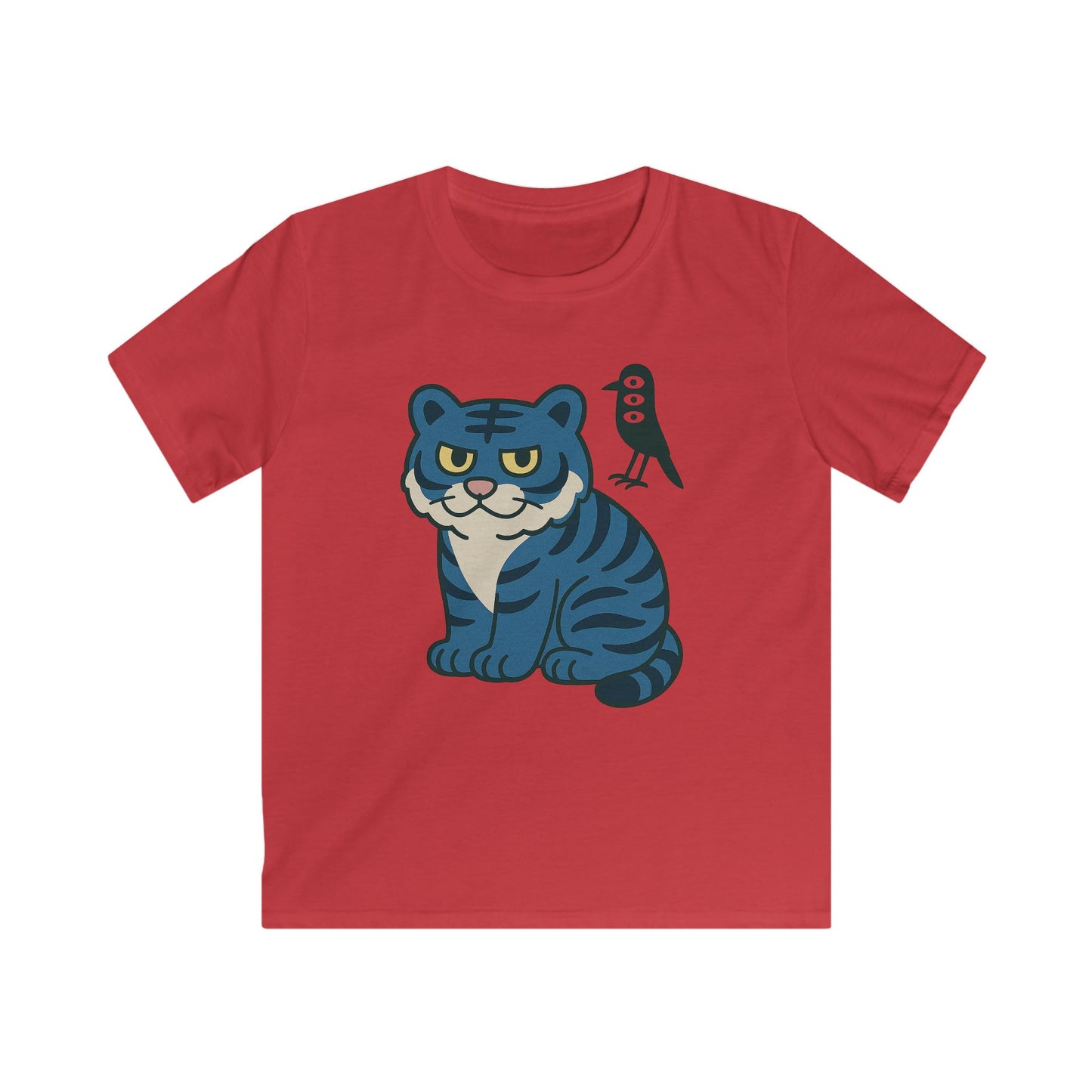 EU : Cute Tiger Kids Tee - Animal Lover Gift