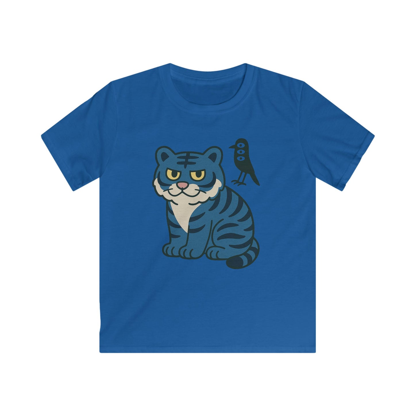 EU : Cute Tiger Kids Tee - Animal Lover Gift