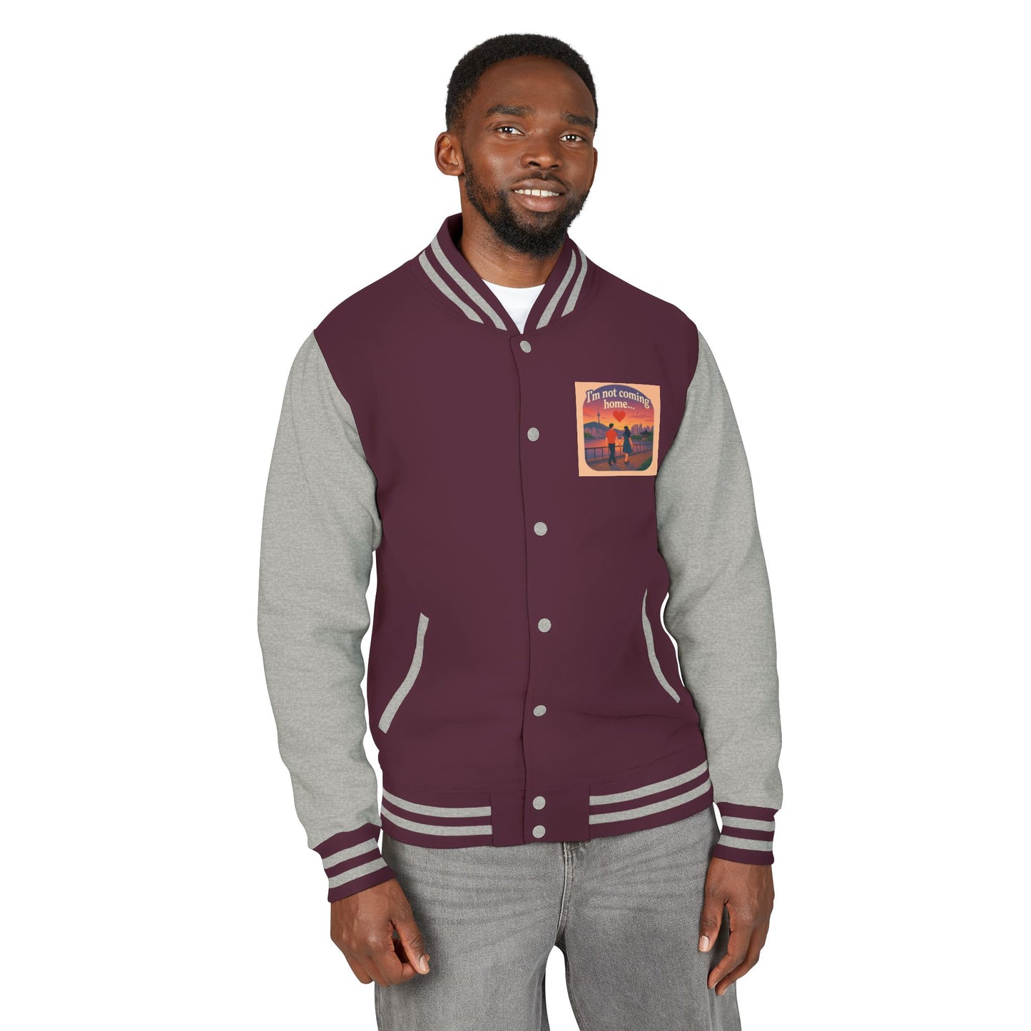 Mom I'm Going to Korea Letterman Jacket - Travel
