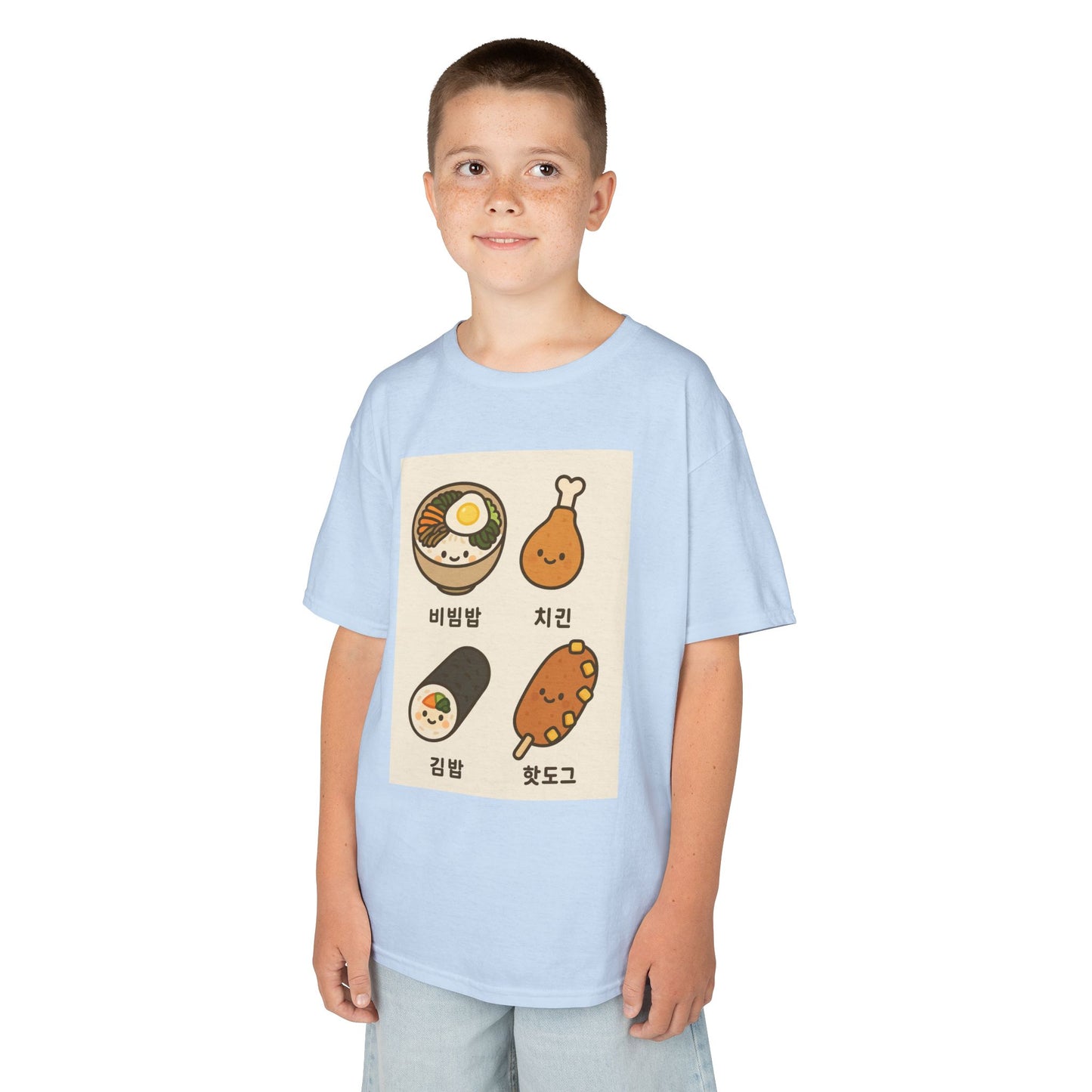 Cute Kimbap Kids T-Shirt, Fun Korean Food Tee, Gift for Kids, Sushi Lover Shirt, Casual Wear, Birthday Gift