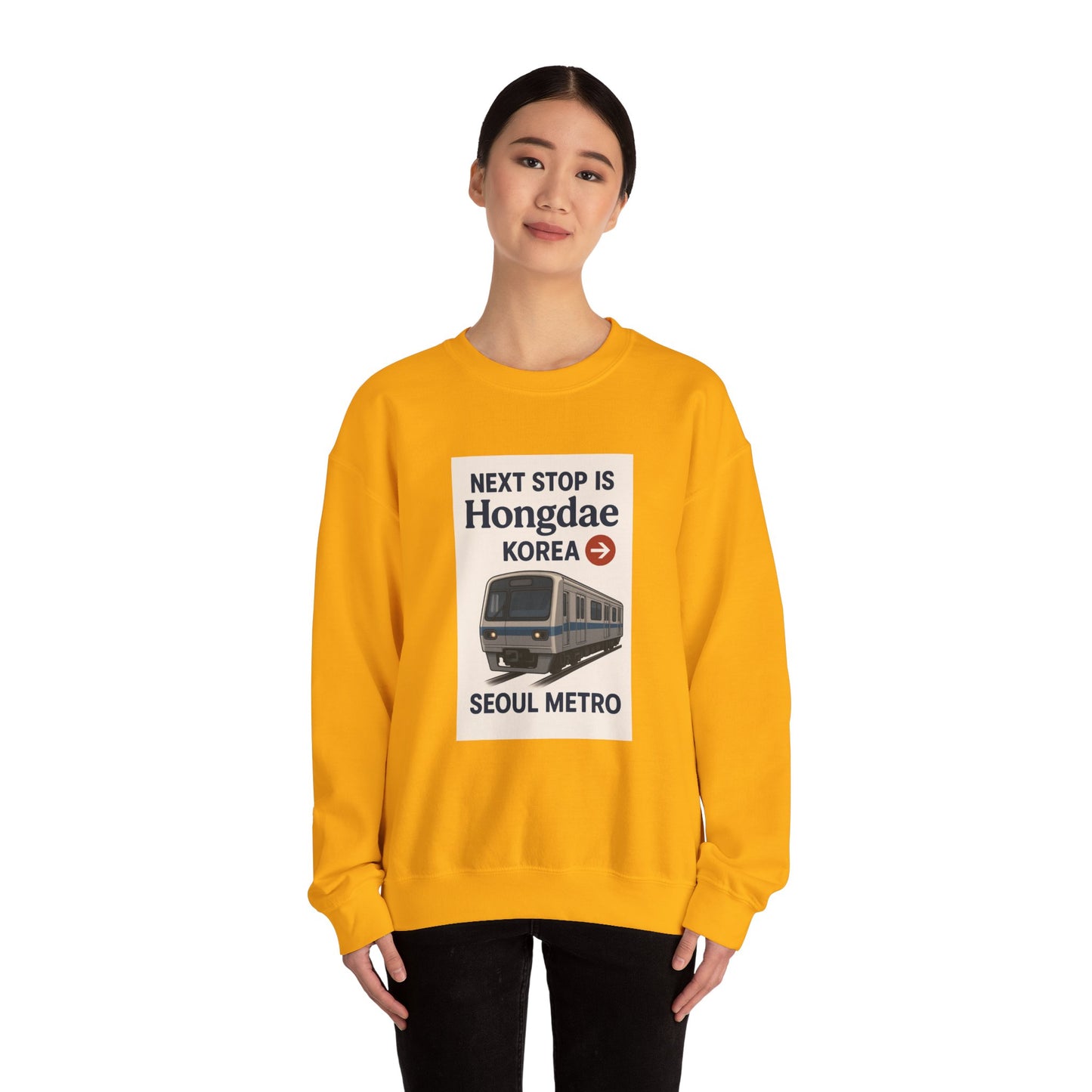 Travel Seoul Crewneck - Next Stop Hongdae