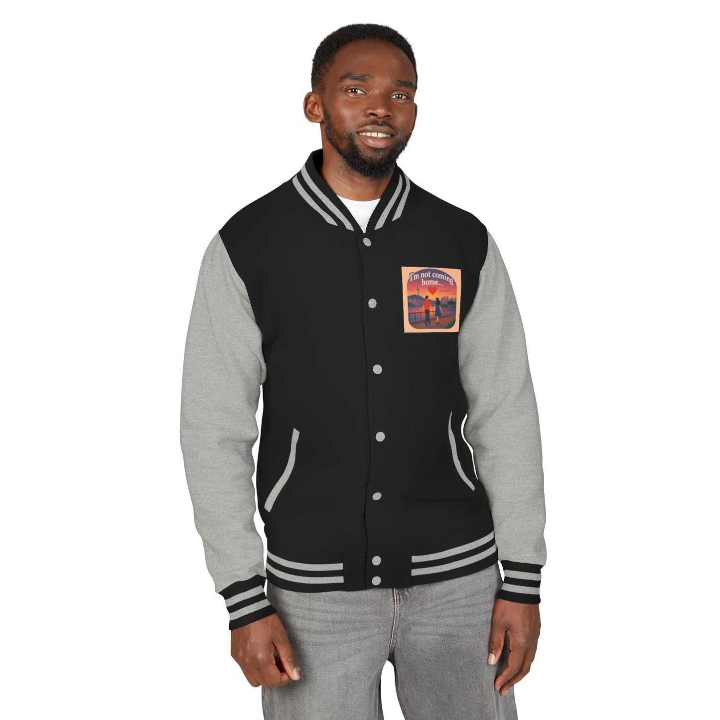 Mom I'm Going to Korea Letterman Jacket - Travel