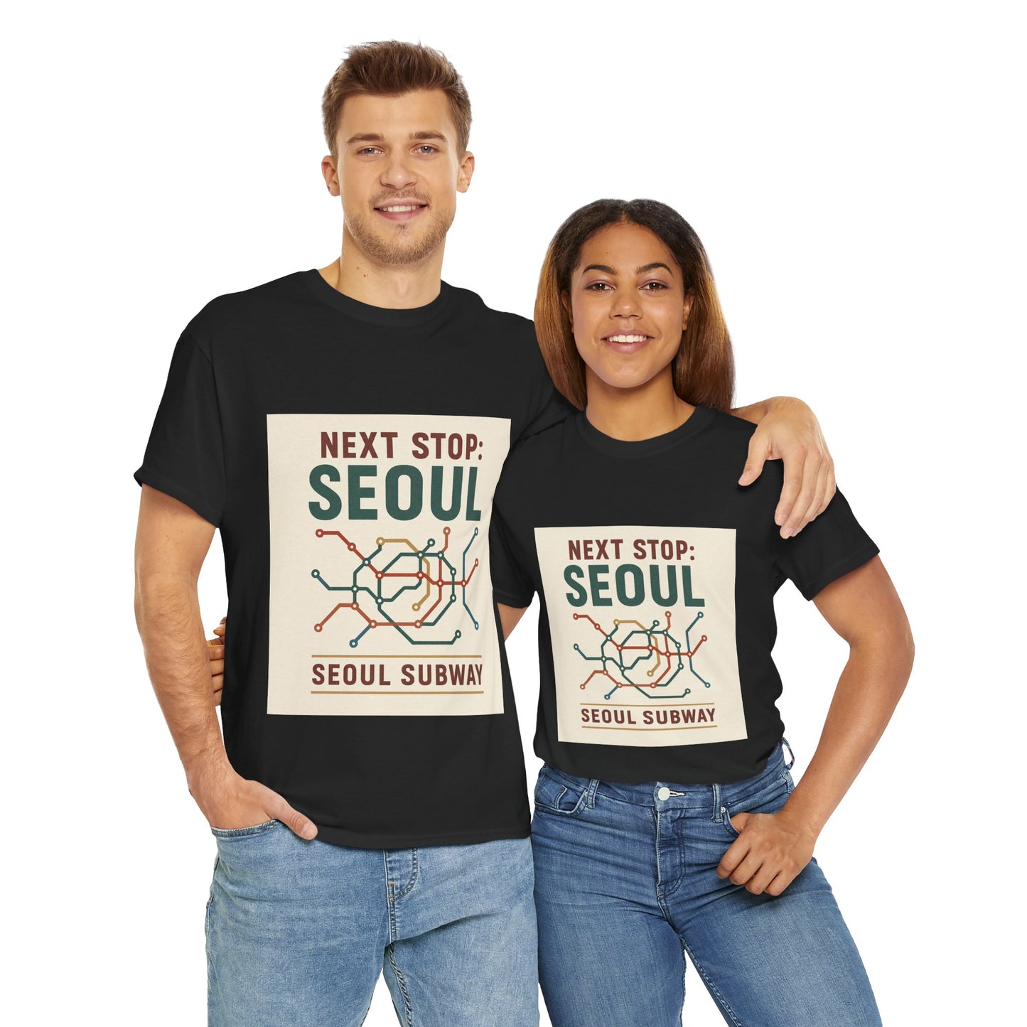 Seoul Subway Graphic Tee - Next Stop Seoul