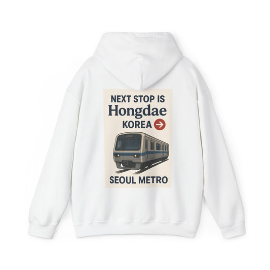 Seoul Metro Hongdae Station Hoodie - Travel Gift