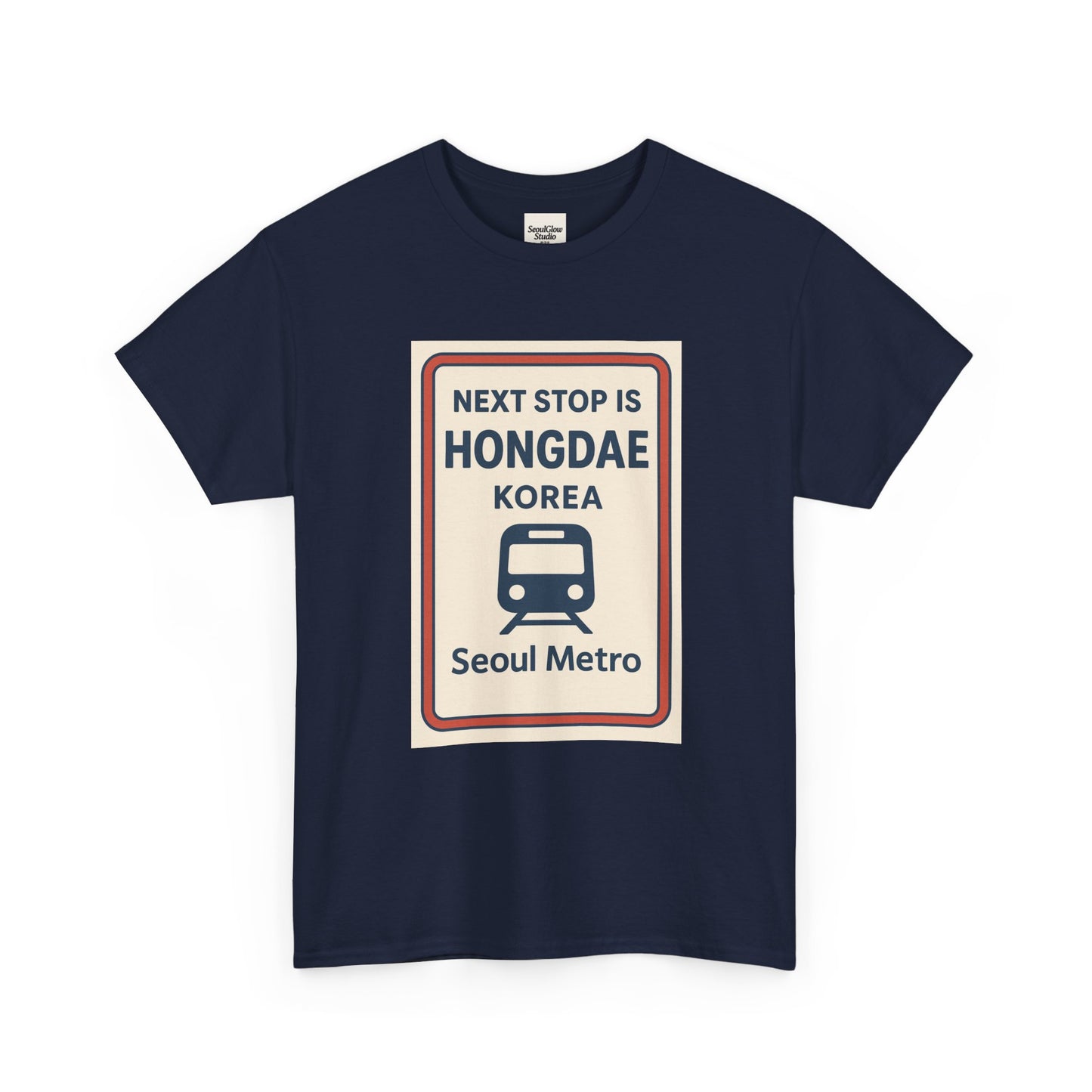Seoul Metro Tee - Next Stop Hongdae, Travel Shirt, Souvenir Apparel, Korean Culture Gift, Unisex T-Shirt