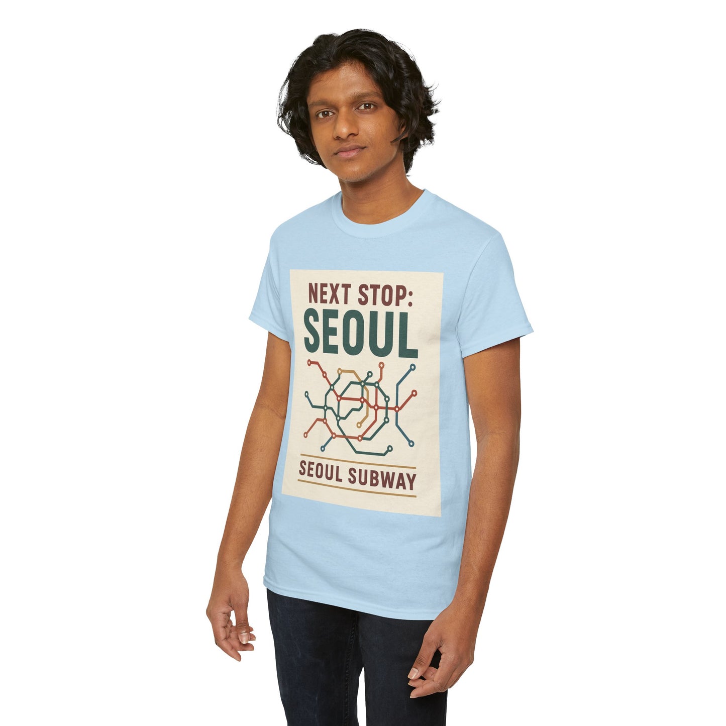 Seoul Metro Graphic Tee - Korean Travel Shirt