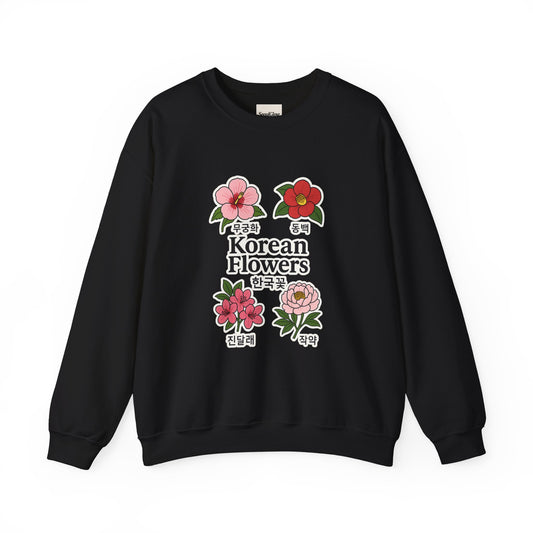 Korean Flowers Unisex Crewneck - Spring Wear