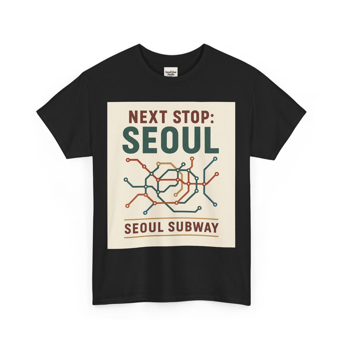 Seoul Metro Graphic Tee - Korean Travel Shirt