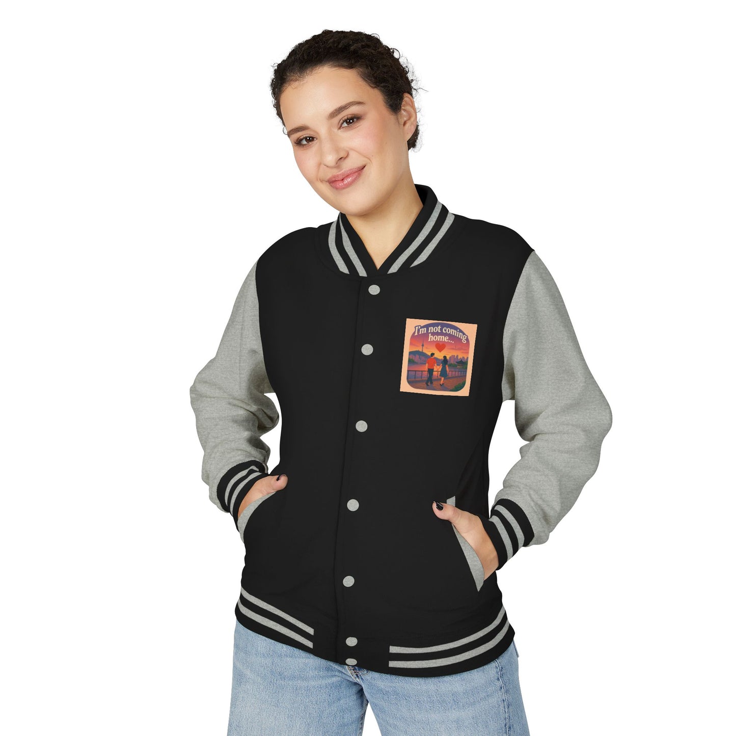 Mom I'm Going to Korea Letterman Jacket - Travel