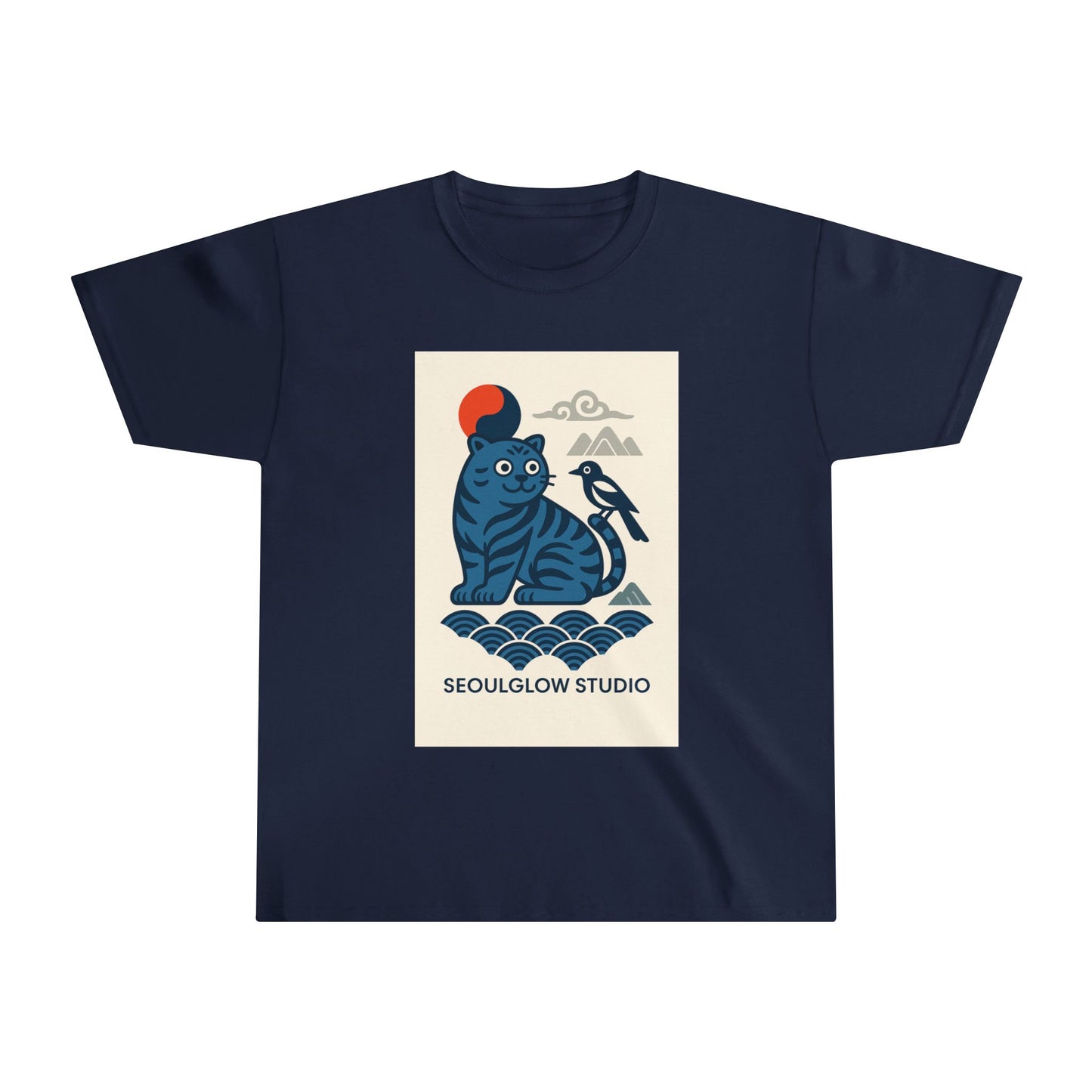 Youth Tiger Graphic Tee - Korean Animal Design