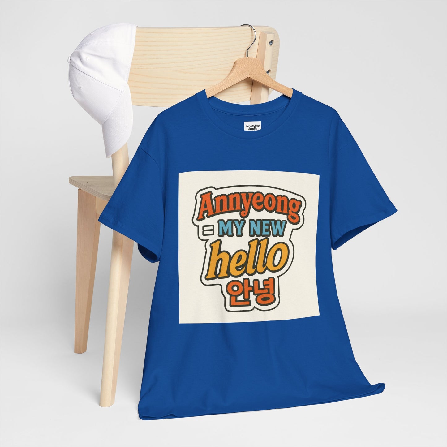 Annyeong!  Trendy Graphic Tee for Everyday Wear, Cute Unisex Tee, Perfect Gift for Friends, Stylish Casual Top, Korean-Inspired T-Shirt