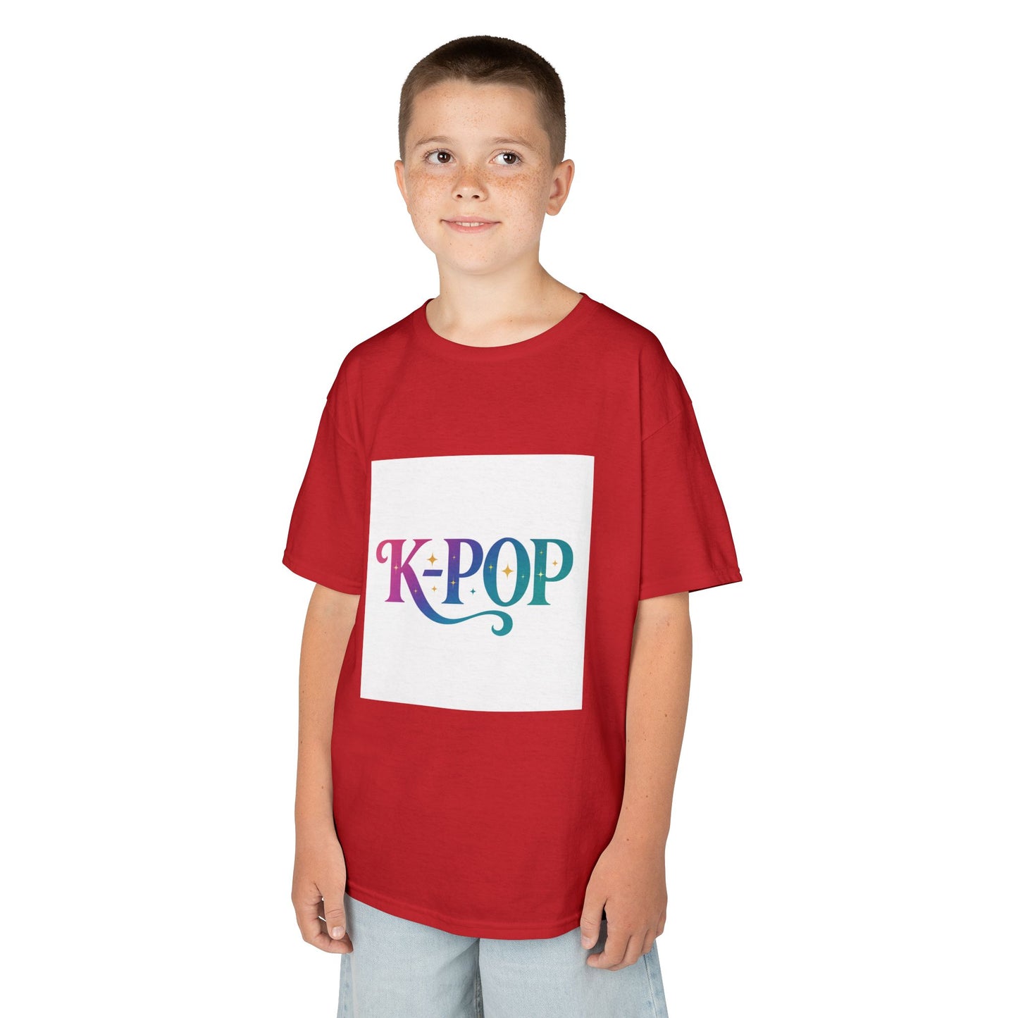 K-Pop Kids Cotton Tee, Perfect Gift for Young Fans, Birthday Present, Schoolwear, Casual Fashion, Music Lovers