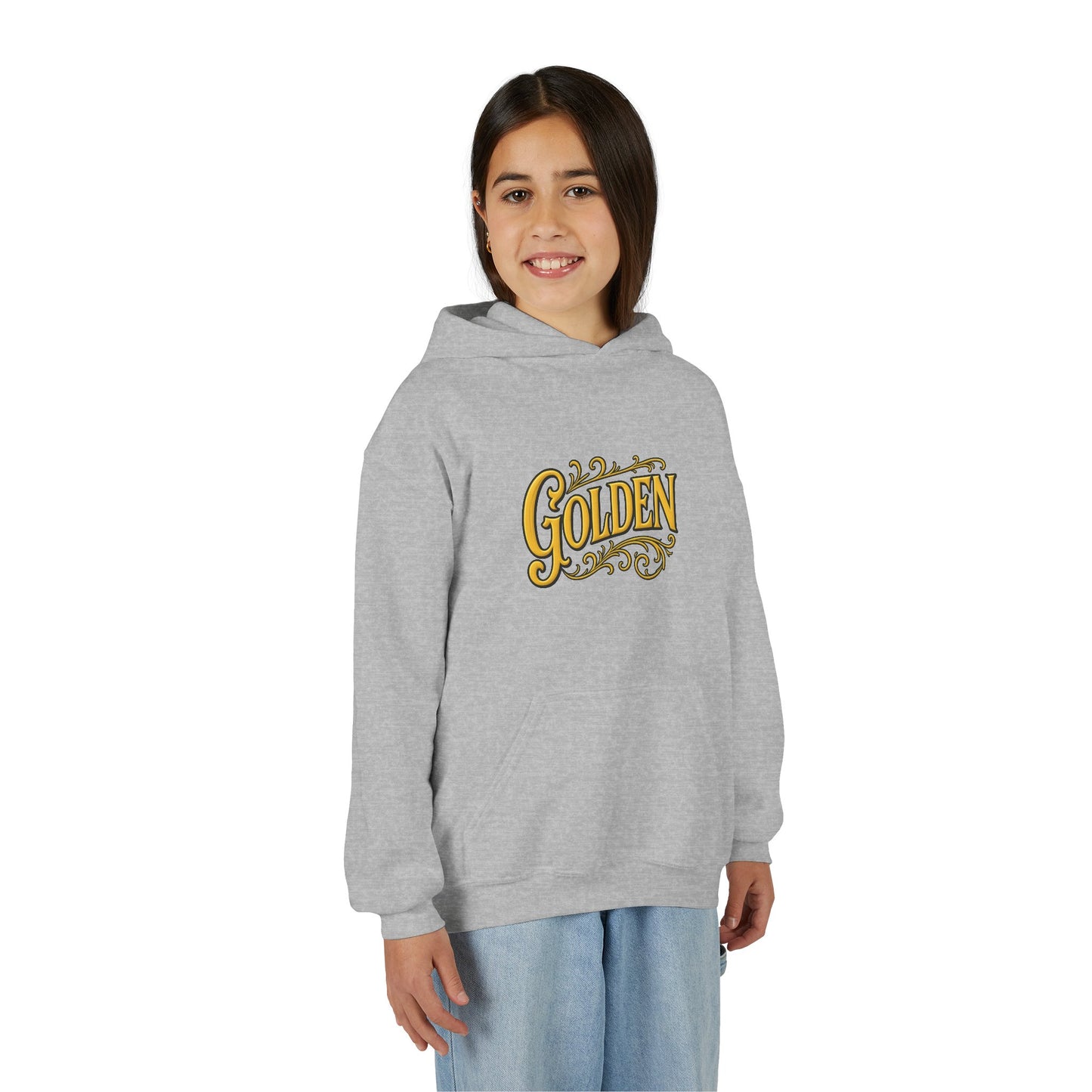 Golden K-Pop Youth Hoodie - Music Lover Gift