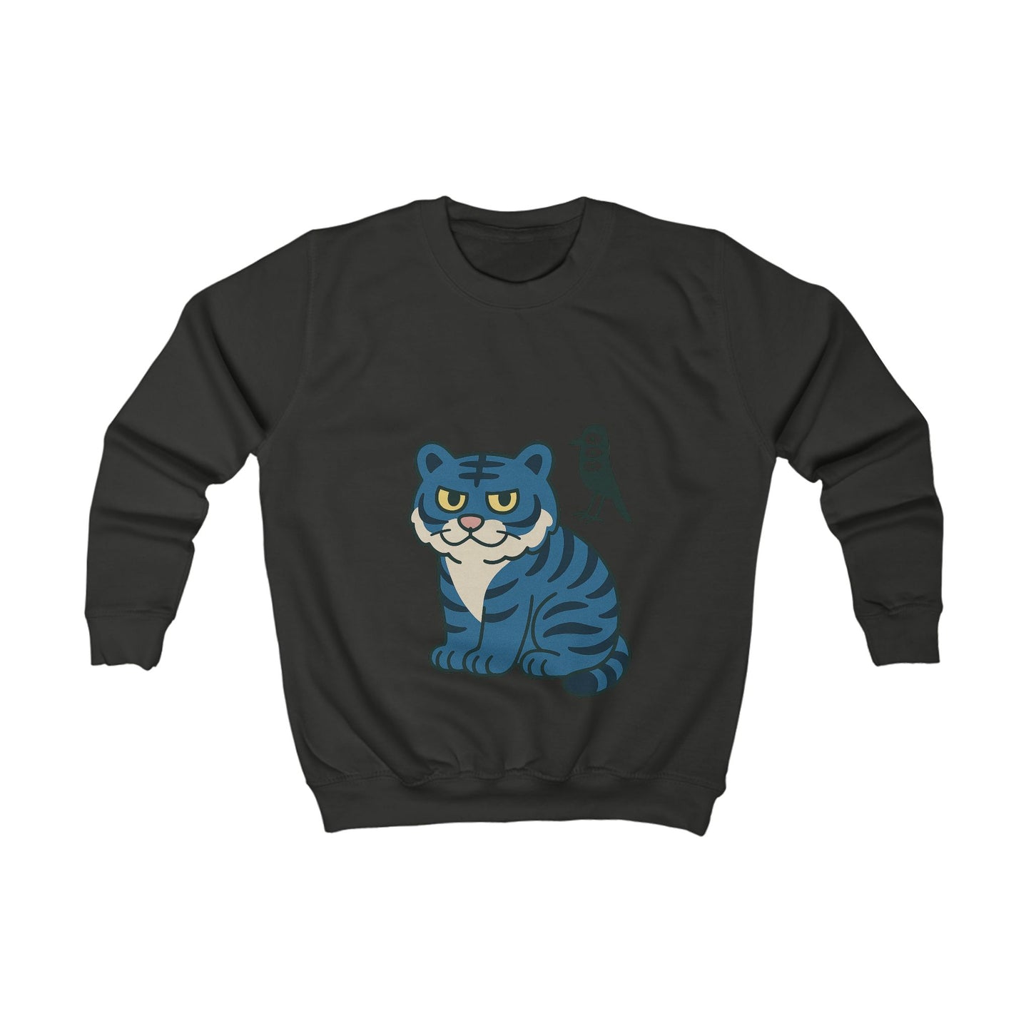 EU: Cute Tiger Kids Sweatshirt - Animal Lover Gift