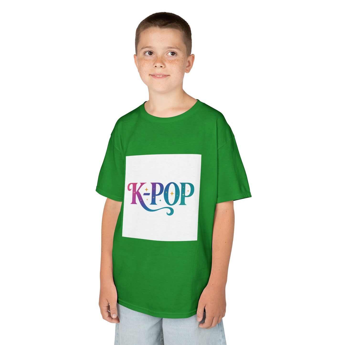 K-Pop Kids Cotton Tee, Perfect Gift for Young Fans, Birthday Present, Schoolwear, Casual Fashion, Music Lovers