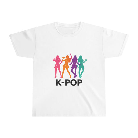 K-Pop Youth Cotton Tee, Trendy Graphic Tee, Music Lover Shirt, Gift for Teens, Festival Apparel, Casual Comfort Wear