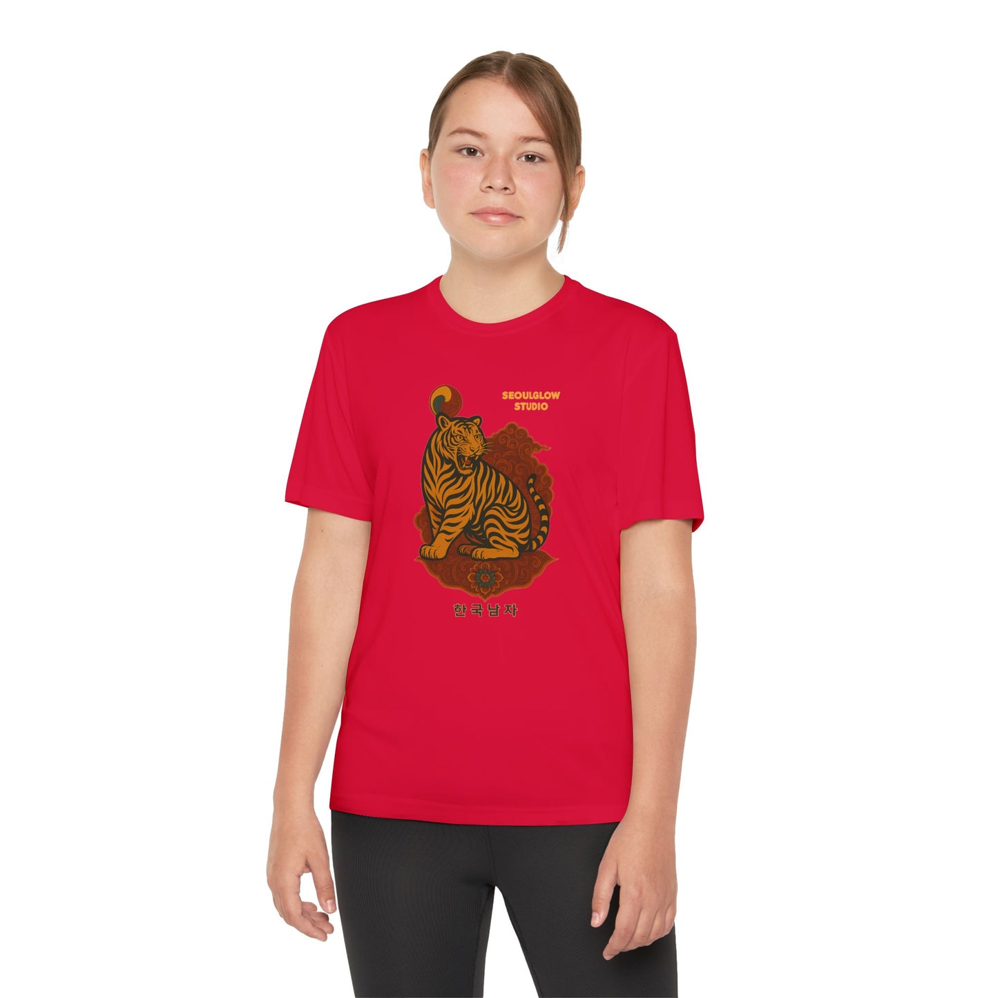 Korean Tiger Graphic Tee | Sporty Style, Trendy Apparel, Perfect for Kids, Casual Outings, Birthday Gifts, Summer Wear
