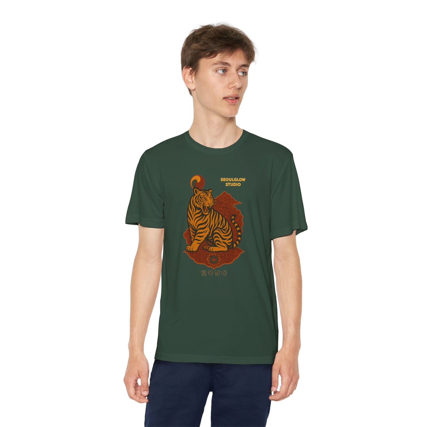 Korean Tiger Graphic Tee | Sporty Style, Trendy Apparel, Perfect for Kids, Casual Outings, Birthday Gifts, Summer Wear