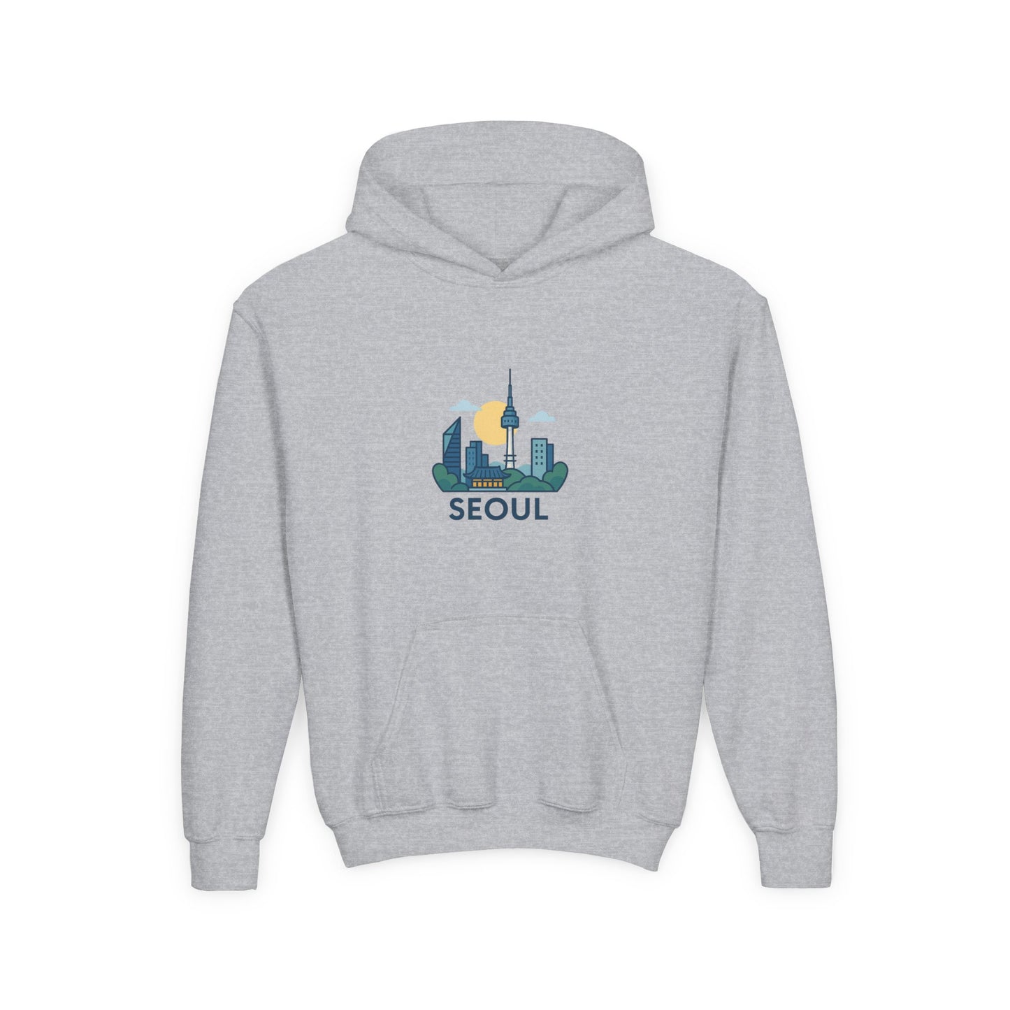 Seoul, World Cityscape Youth Hoodie - Travel Lovers Gift, Cozy Sweatshirt for Teens, Urban Fashion, Vacation Vibes, Gifts for Adventurers