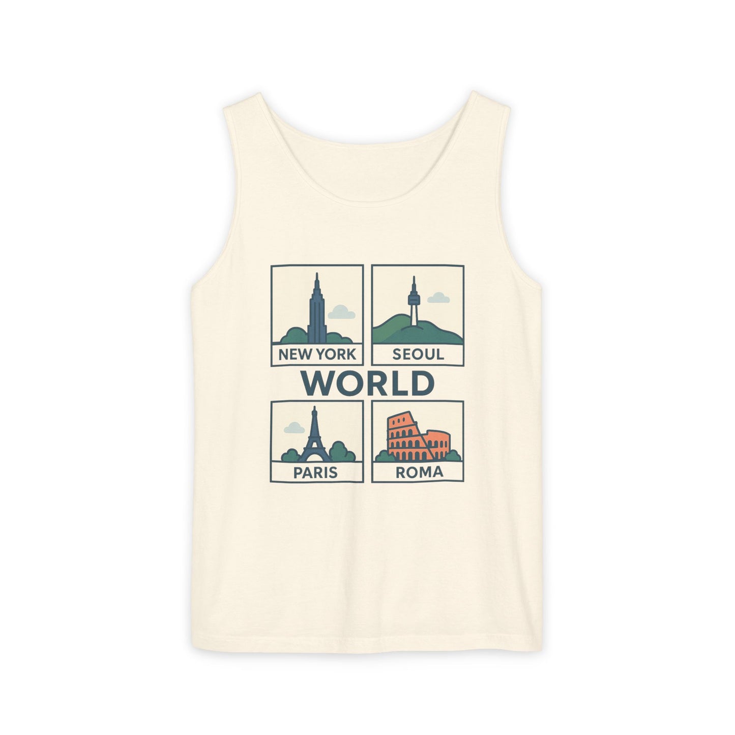 Korea World Travel Tank Top - Vacation Wear