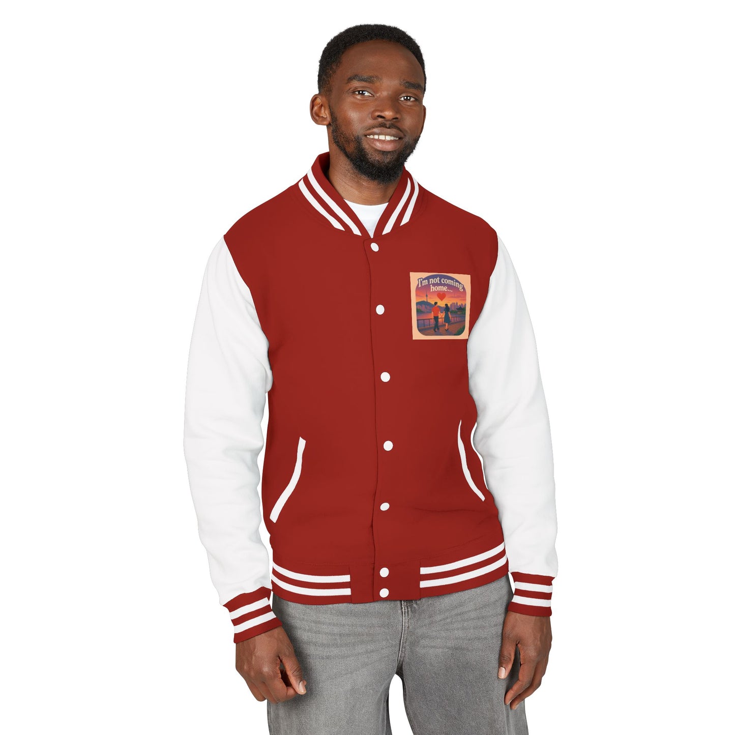 Mom I'm Going to Korea Letterman Jacket - Travel