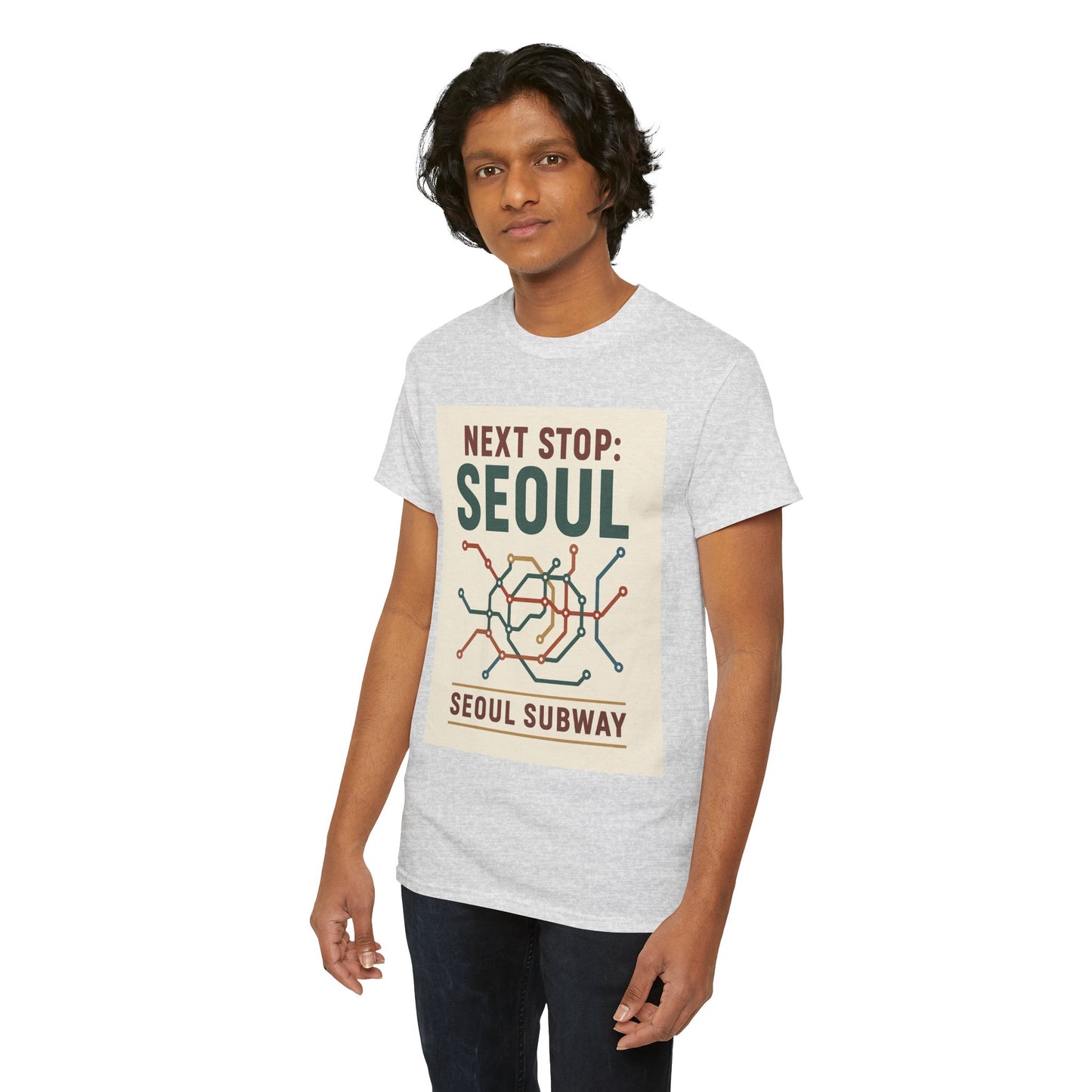 Seoul Metro Graphic Tee - Korean Travel Shirt