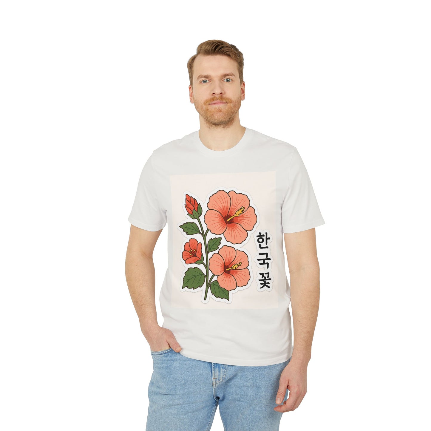 Floral Korean Graphic T-Shirt | Unisex Casual Wear | Perfect for Summer, Gifts, Streetwear, Everyday Style