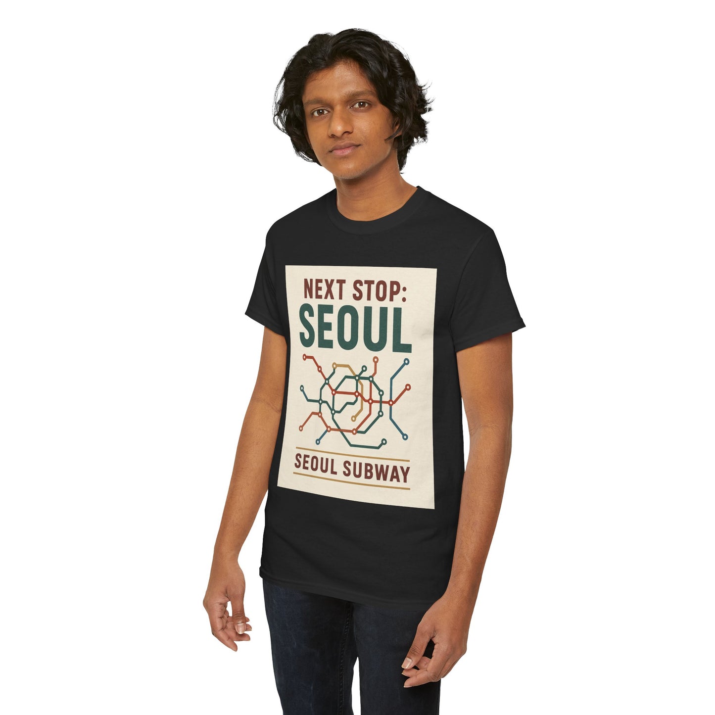 Seoul Metro Graphic Tee - Korean Travel Shirt
