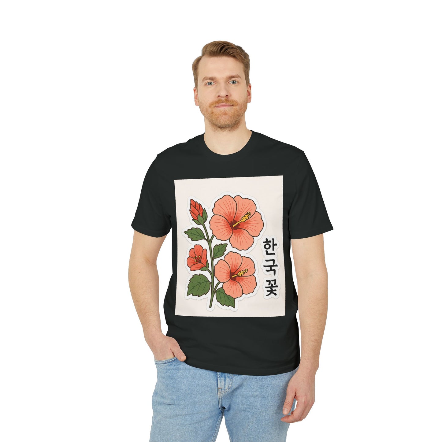 Floral Korean Graphic T-Shirt | Unisex Casual Wear | Perfect for Summer, Gifts, Streetwear, Everyday Style