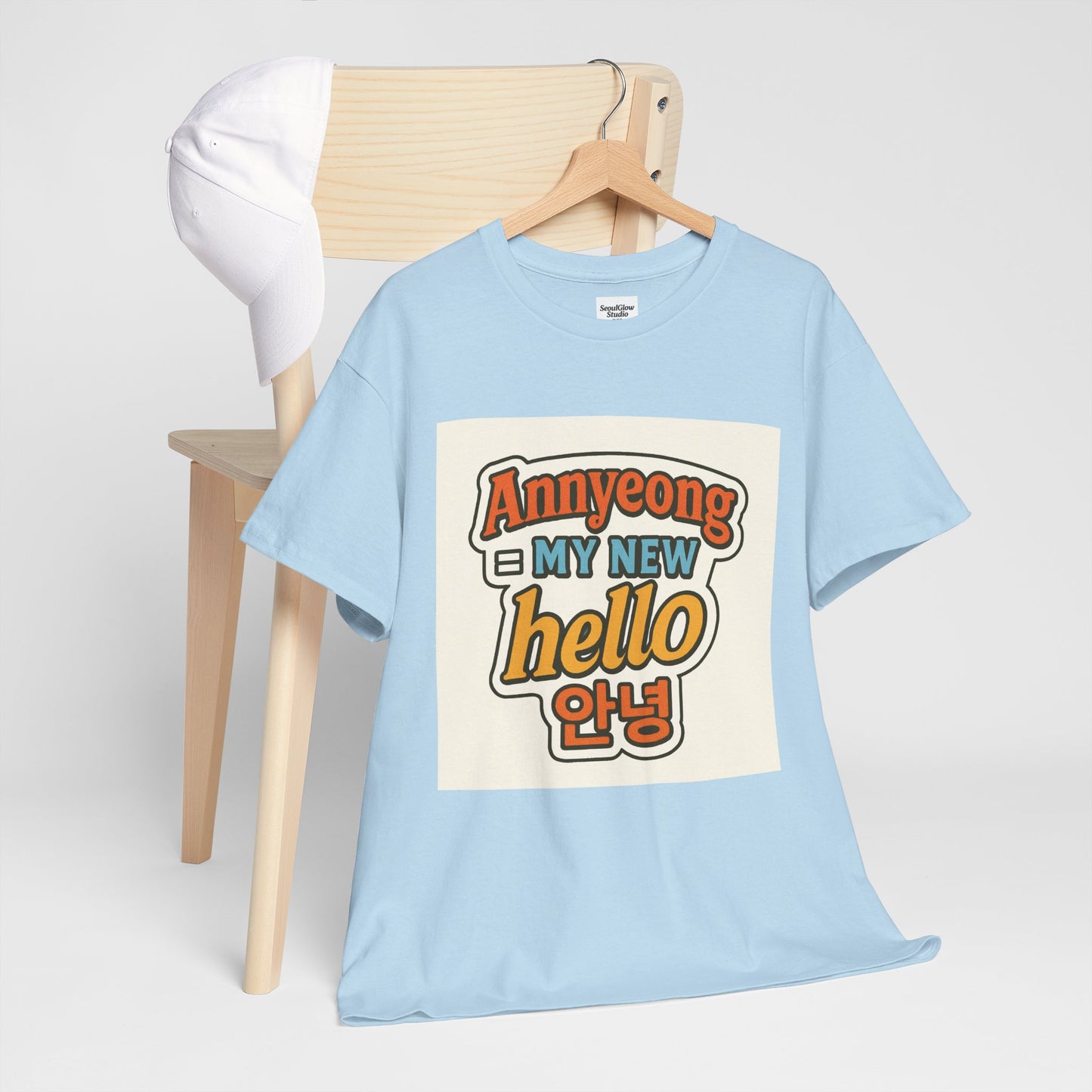Annyeong!  Trendy Graphic Tee for Everyday Wear, Cute Unisex Tee, Perfect Gift for Friends, Stylish Casual Top, Korean-Inspired T-Shirt