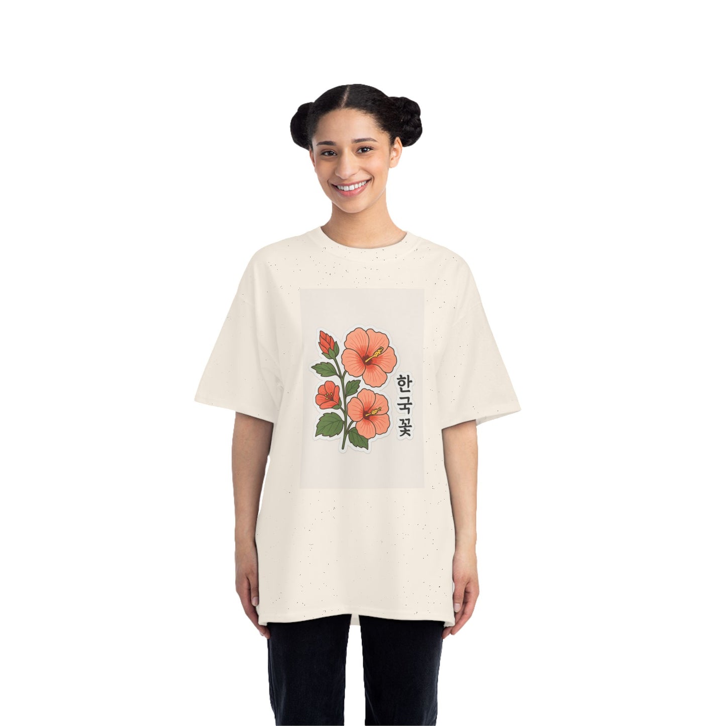 Floral Korean Tee - Nature Lovers Botanical Art