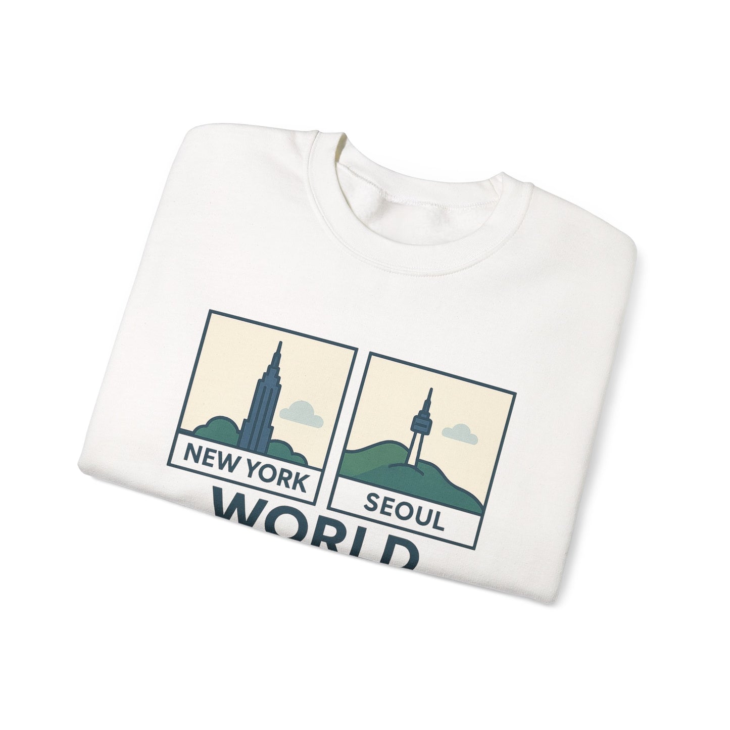 World City Crewneck Sweatshirt, Cozy Travel Sweatshirt, Unisex Souvenir Sweatshirt, New York Seoul Paris Roma Gift, Adventure Sweatshirt