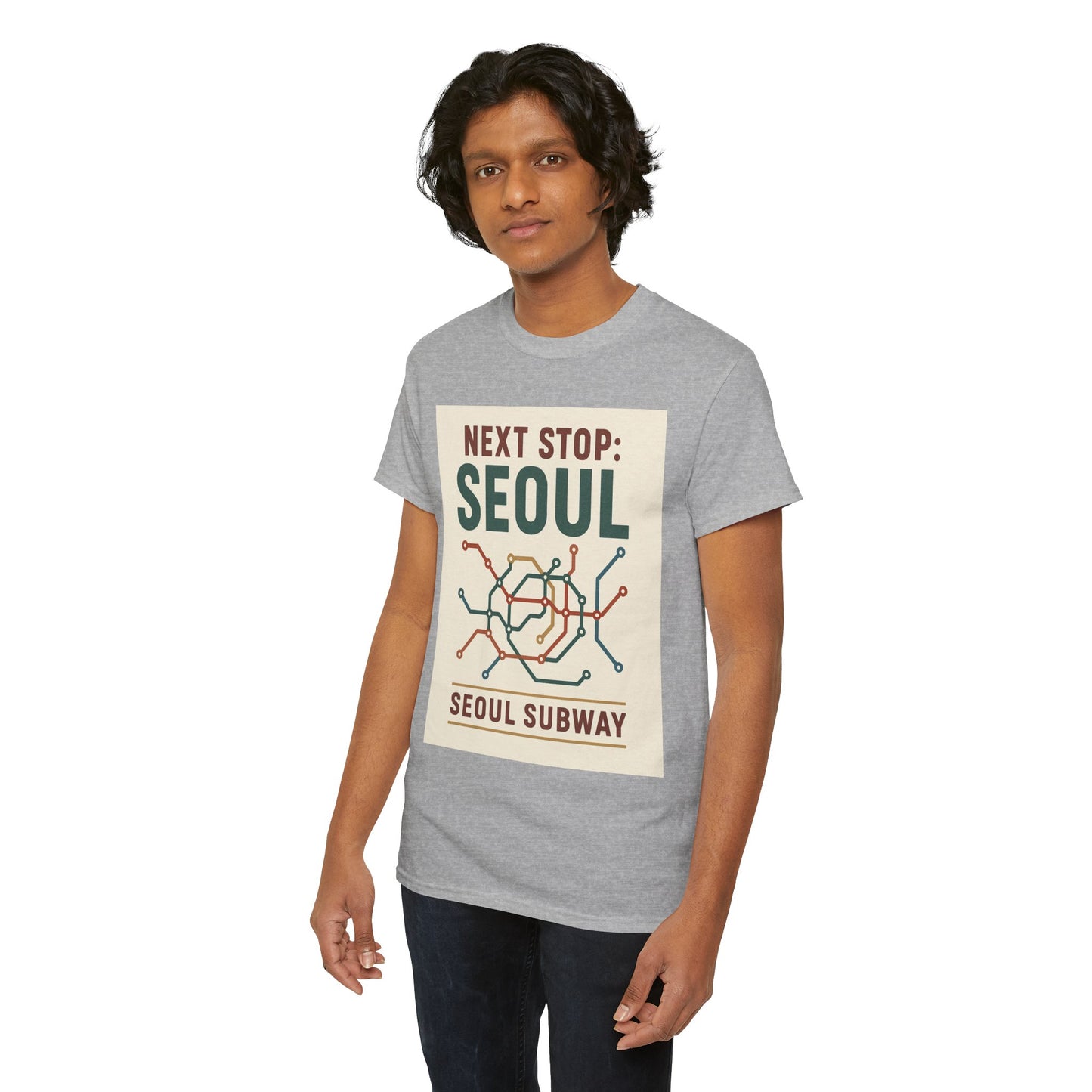 Seoul Metro Graphic Tee - Korean Travel Shirt