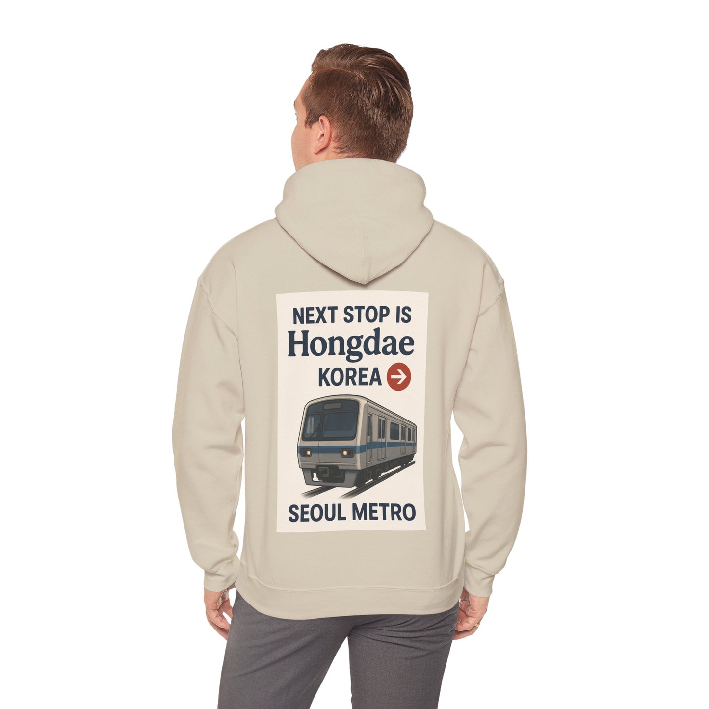 Seoul Metro Hongdae Station Hoodie - Travel Gift