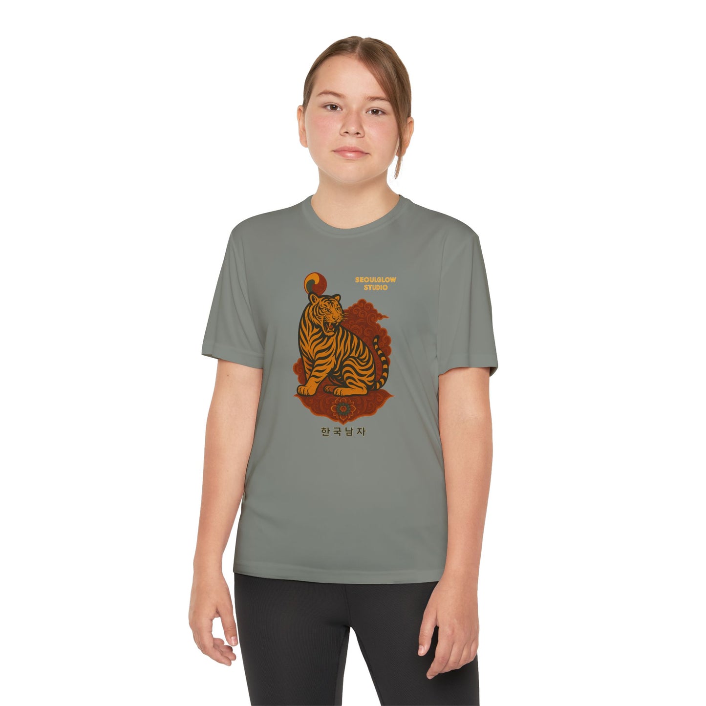 Korean Tiger Graphic Tee | Sporty Style, Trendy Apparel, Perfect for Kids, Casual Outings, Birthday Gifts, Summer Wear