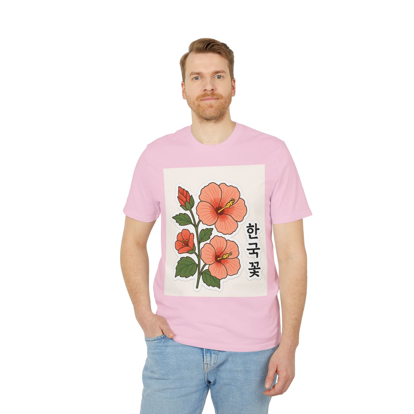 Floral Korean Graphic T-Shirt | Unisex Casual Wear | Perfect for Summer, Gifts, Streetwear, Everyday Style