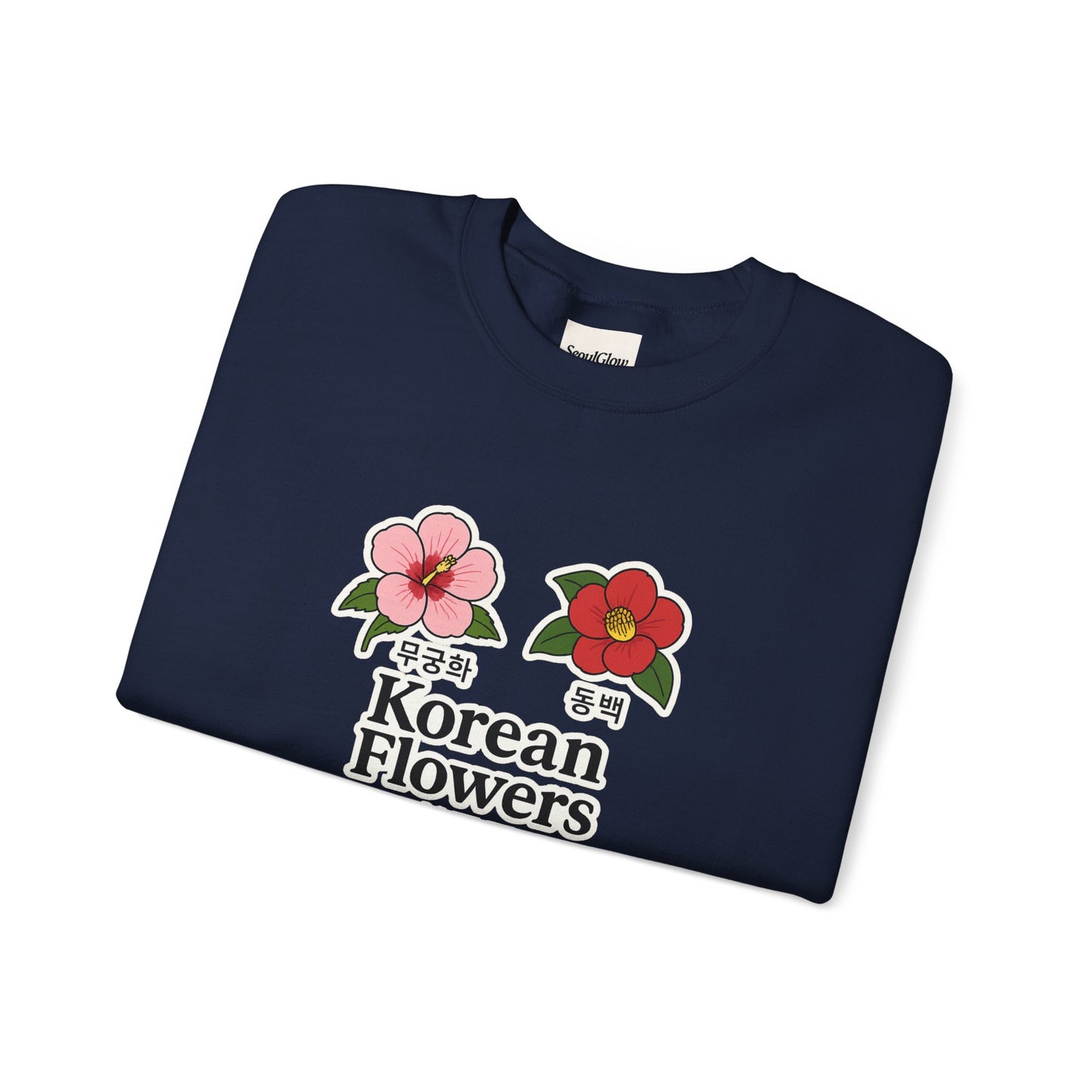 Korean Flowers Unisex Crewneck - Spring Wear