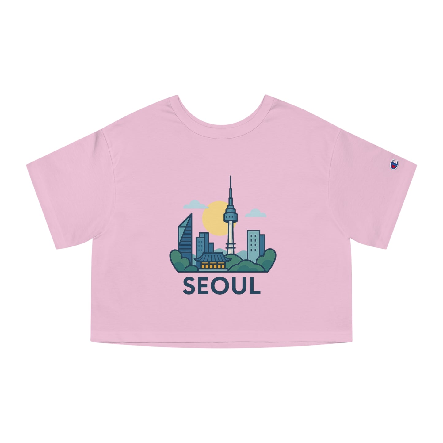 Seoul Skyline Cropped T-Shirt - Women's Urban