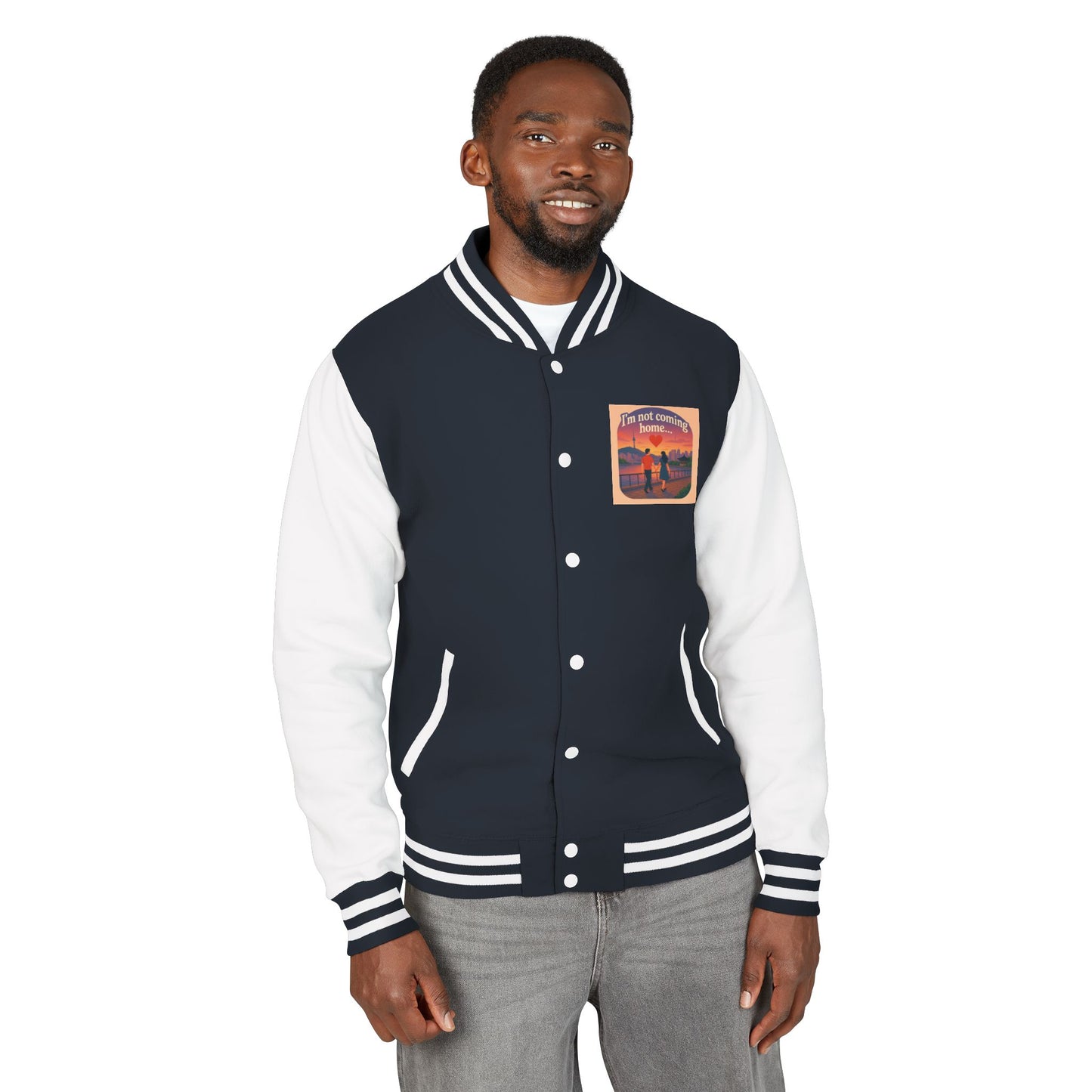 Mom I'm Going to Korea Letterman Jacket - Travel